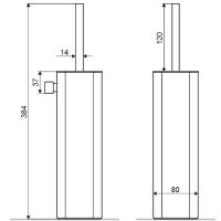 Ершик для унитаза Excellent Riko Gold DOEX.1617GL Золото — фото 5, Ершики для унитаза