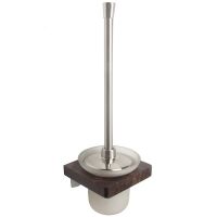 Ершик для унитаза Bronze de Luxe Forest 10706C Орех Хром матовый — фото 1, Ершики для унитаза