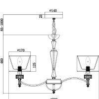 Товар: Люстра Maytoni Neoclassic Alicante MOD014CL-06N Белая Никель - фото 6 Люстра Maytoni Neoclassic Alicante MOD014CL-06N Белая Никель — фото 6, Люстры