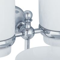 Товар: Стакан для зубных щеток с мыльницей Veragio Gialetta VR.GIL-6443.CR Хром - фото 2 Стакан для зубных щеток с мыльницей Veragio Gialetta VR.GIL-6443.CR Хром — фото 2, Стаканы для зубных щеток