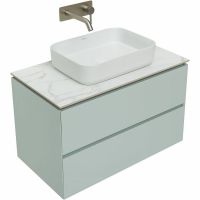 Тумба под раковину Allen Brau Infinity 85 1.21001.PWM подвесная Папирус матовый — фото 23, Тумбы под раковину