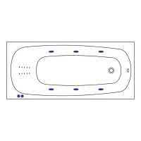 Акриловая ванна Whitecross Layla 170x75 0102.170075.100.LINENANO.GL с гидромассажем — фото 7, Ванны