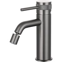 Смеситель для биде Allen Brau Priority 5.31A04-MG Графит брашированный — фото 1, Смесители