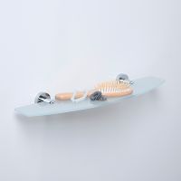 Стеклянная полка WasserKRAFT Mosel K-46624 Хром — фото 3, Полки для ванной и душа