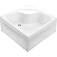 Душевой поддон из АБС-пластика Wemor 100x100 S 10000006111 Белый — фото 2, Душевые поддоны