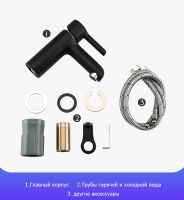 Смеситель для раковины Gappo G03-6 G1003-6 Черный матовый Хром — фото 5, Смесители для раковины