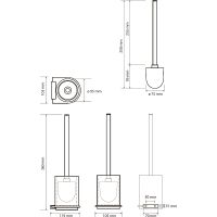Товар: Ершик для унитаза Bemeta Galla 108113010 Черный матовый - фото 2 Ершик для унитаза Bemeta Galla 108113010 Черный матовый — фото 2, Ершики для унитаза
