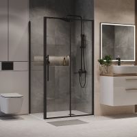 Товар: Душевой уголок Niagara Nova 120х90 NG-84-12AB-A90B-34 профиль Черный матовый стекло прозрачное - фото 1 Душевой уголок Niagara Nova 120х90 NG-84-12AB-A90B-34 профиль Черный матовый стекло прозрачное — фото 1, Прямоугольные душевые уголки