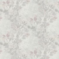 Обои Grandeco Time 2025 TI 2003 Винил на флизелине (1,06*10,05) Серый/Розовый/Белый, Листья — фото 1, Обои для стен