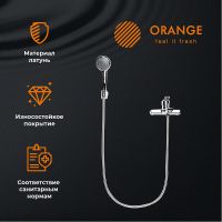 Смеситель для ванны Orange Prim Хром арт-M42-100cr — фото 3, Смеситель для ванны