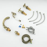 Смеситель на борт ванны Gappo G89-4 G1189-4 Бронза — фото 13, Смесители на борт ванны