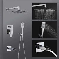 Товар: Душевая система Gappo G7107-20 Хром - фото 2 Душевая система Gappo G7107-20 Хром — фото 2, Встраиваемые душевые комплекты