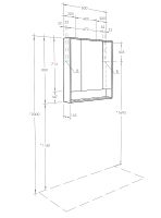 Зеркальный шкаф Aquaton Рико 80 1A215302RIB90 Белый Ясень фабрик — фото 6, Зеркальные шкафы в ванную