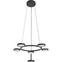 Подвесной светильник Crystal Lux CLT 027C6 D700 BL Черный — фото 1, Подвесные светильники