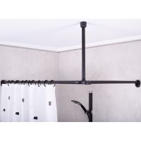 Карниз для ванны Ridder Wien 59511 Черный — фото 1, Карнизы для ванной