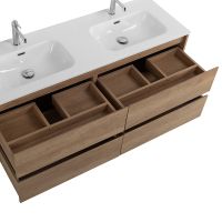 Тумба под раковину BelBagno Kraft 140 KRAFT-1400-4C-SO-2-RNN подвесная Rovere Nebrasca Nature — фото 6, Тумбы под раковину