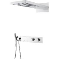 Душевая система Boheme Zodiac 133-CR с термостатом Хром — фото 1, Душевое оборудование. Душевая программа