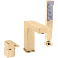 Смеситель на борт ванны Rav Slezak Loira LR565.5YZ Золото — фото 1, Смесители на борт ванны