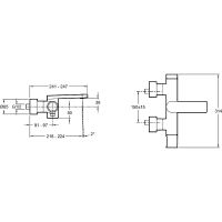 Смеситель для ванны Jacob Delafon Composed Хром арт-E73095-CP — фото 3, Смеситель для ванны
