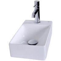 Товар: Раковина Orange 38 L B05-375LW Белая глянцевая - фото 5 Раковина Orange 38 L B05-375LW Белая глянцевая — фото 5, Мини-раковины