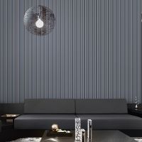 Обои Andrea Rossi Arlequin 54299-4 Винил на флизелине (1,06*10,05) Серый, Полоса — фото 2, Обои для стен