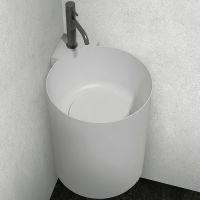 Товар: Раковина Abber Stein 42 AS2625 угловая Белая матовая - фото 2 Раковина Abber Stein 42 AS2625 угловая Белая матовая — фото 2, Раковины подвесные