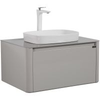 Товар: Тумба с раковиной Black&White Universe U915.800 80 915800 подвесная Glossy light grey - фото 2 Тумба с раковиной Black&White Universe U915.800 80 915800 подвесная Glossy light grey — фото 2, Мебель для ванной