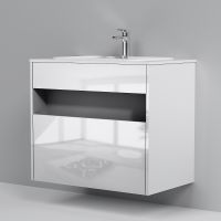 Тумба под раковину AM.PM Func 80 подвесная Белая глянцевая арт-M8FFUX0801WG — фото 7, Тумбы под раковину