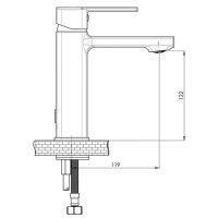 Смеситель для раковины GPD Pedra MLB160 Хром — фото 11, Смесители