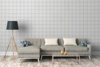 Обои AS Creation Maison Charme 39072-2 Винил на флизелине (0,53*10,05) Белый/Серый/Сиреневый, Геометрия/Клетка — фото 6, Обои для стен