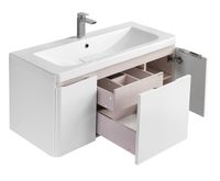 Тумба под раковину Aquaton Шерилл 105 1A206301SH010 подвесная Белая — фото 3, Тумбы под раковину