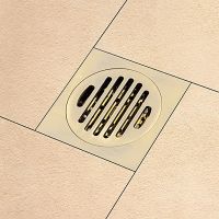 Душевой трап Gappo G81001-4 с решеткой Бронза — фото 6, Трапы для душа