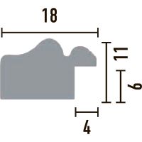 Багет Decomaster 149-956 2400x17x10 мм — фото 2, Багеты
