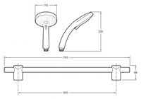 Товар: Душевой гарнитур Jacob Delafon Citrus E12920-CP Хром - фото 9 Душевой гарнитур Jacob Delafon Citrus E12920-CP Хром — фото 9, Душевое оборудование. Душевая программа