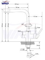 Товар: Смеситель для кухни Viko V-5004 Хром - фото 12 Смеситель для кухни Viko V-5004 Хром — фото 12, Смесители для кухни