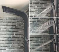 Душевая панель Aquanet Galaxy Black AP40-05 237440 Черный матовый — фото 6, Душевые панели