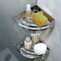 Полка корзина Langberger 75260 угловая Хром — фото 2, Полки для ванной и душа