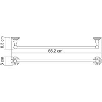 Товар: Полотенцедержатель WasserKRAFT Ammer K-7030 Хром матовый - фото 4 Полотенцедержатель WasserKRAFT Ammer K-7030 Хром матовый — фото 4, Полотенцедержатели