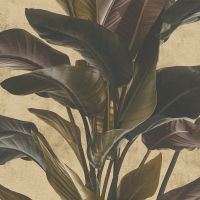 Обои AS Creation Global Cities Винил на флизелине (1,06*10,05) Золото/Коричневый/Зеленый, Листья арт-38039-3 — фото 1, Обои для стен