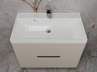 Тумба под раковину Style Line Матис 80 ЛС-00002308 подвесная Крем — фото 4, Мебель для ванной