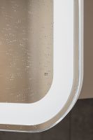 Зеркальный шкаф Silver Mirrors Фиджи Flip 60 LED-00002472 с подсветкой Белый — фото 13, Мебель для ванной
