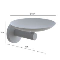 Мыльница Boheme Uno 10973-MW Белая матовая — фото 2, Мыльницы