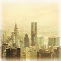 Фреска Ortograf Небоскребы 30816 Фактура бархат FX Флизелин (2,7*2,7) Бежевый, Город — фото 2, Фрески