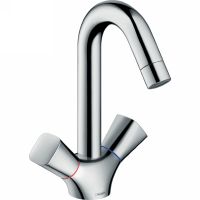 Смеситель для раковины Hansgrohe Logis 71221000 Хром — фото 1, Смесители для раковины