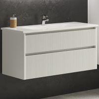 Тумба с раковиной SanVit Рольф 2 75 krolf2075 подвесная Белый глянец — фото 1, Тумбы с раковиной