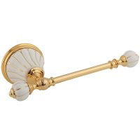 Держатель туалетной бумаги Migliore Olivia 17513 Золото Белый — фото 1, Держатели туалетной бумаги