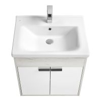 Тумба под раковину Aquaton Флай 60 1A237301FAX10 Белая Дуб крафт — фото 2, Тумбы под раковину