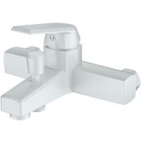 Смеситель для ванны Orange OneLife P02-100w Белый — фото 1, Смеситель для ванны