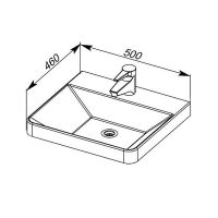 Тумба с раковиной Aquanet София 50 212585 подвесная Белый глянец — фото 16, Тумбы с раковиной