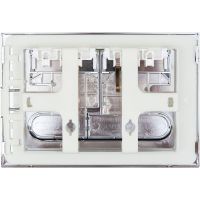 Клавиша смыва Allen Brau Project Color 9.2PR01.00 Хром матовый — фото 3, Комплектующие для душевого оборудования